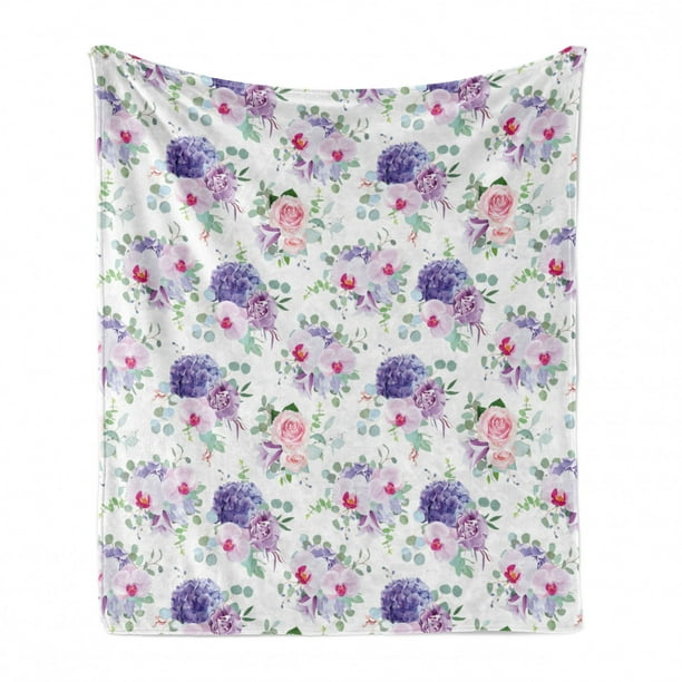 Cozy Plush for Indoor and Outdoor Use 50 x 60 Ambesonne Watercolor Soft Flannel Fleece Throw Blanket Design of a Spring Flower with Blue Tones Birth of Life Theme Print Pale Blue Cozy Plush for Indoor and Outdoor Use 50 x 60 Ambesonne Watercolor Soft Flannel Fleece Throw Blanket Design of a Spring Flower with Blue Tones Birth of Life Theme Print Pale Blue